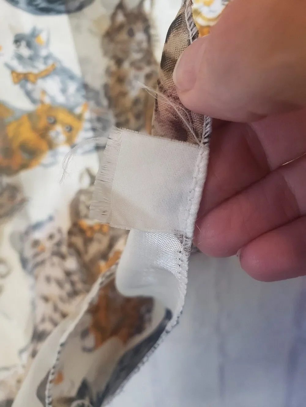 SHEER & SATIN Cats Lightweight Scarf